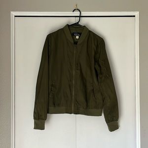 Blue Rain Bomber Jacket